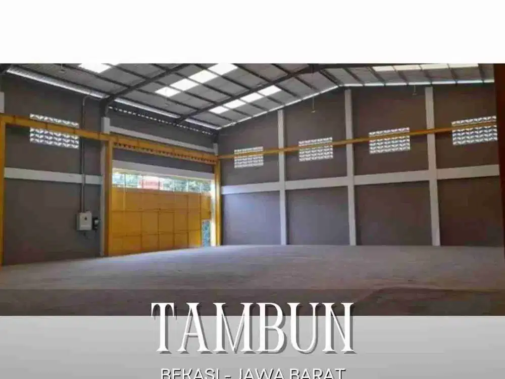 JUAL CEPAT ! GUDANG SIAP PAKAI - JALAN LEBAR - SHM ON HAND - DI TAMBUN, BEKASI