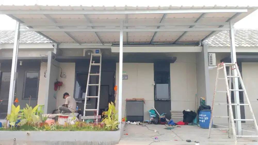 Kanopi bajaringan ganti atap rumah renopasi
