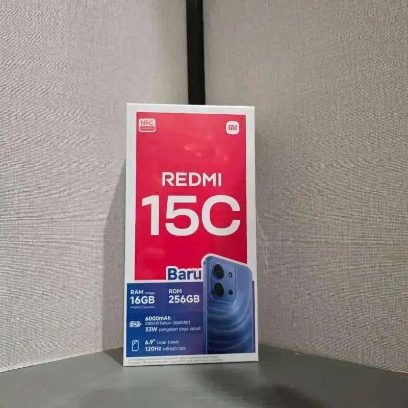 Xiaomi Redmi  15C 8/256 BNIB segel Black  baru termurah
