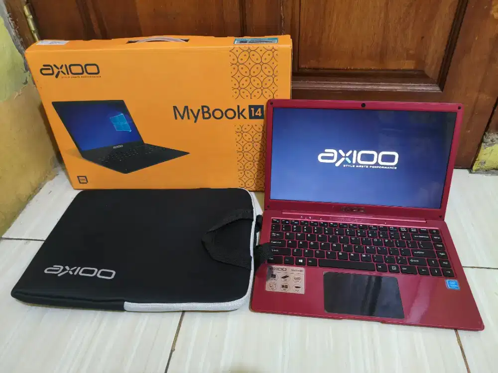 Laptop Axioo Mybook 14E Ram 4gb SSD 256gb intel celeron-N4000 ngebuttt