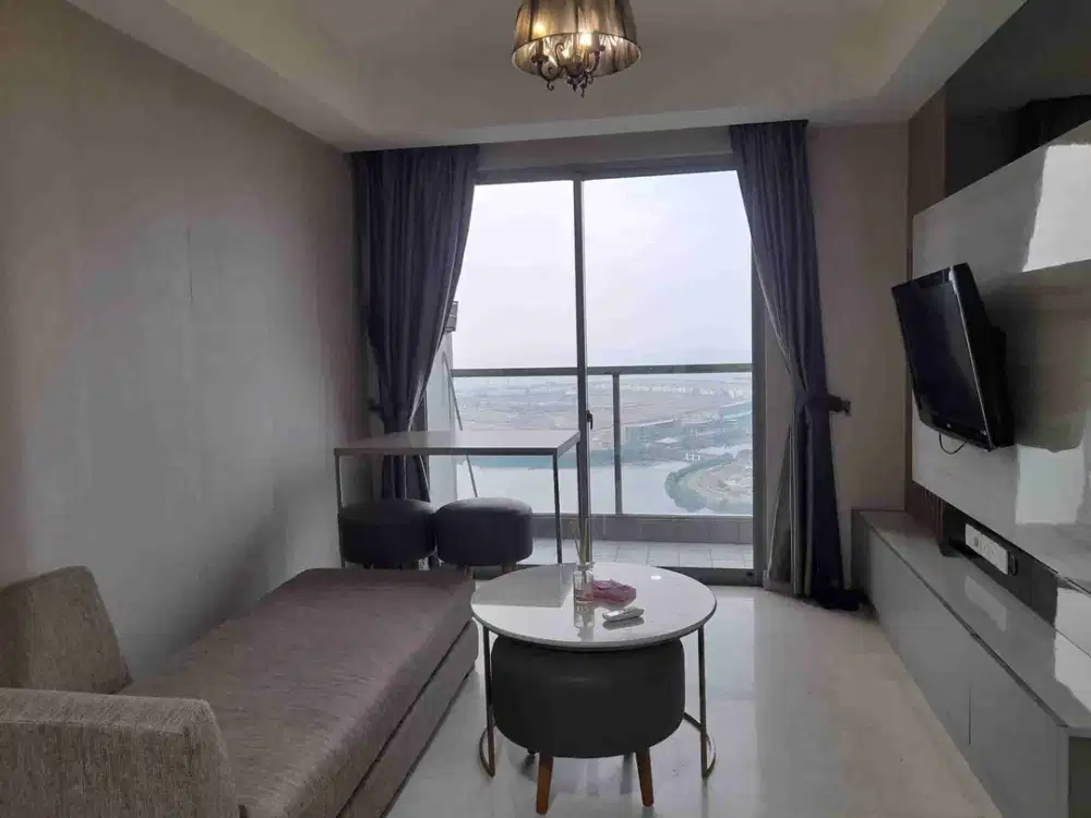 DISEWA APARTEMEN GOLD COAST 1 BR FURNISH SEA VIEW