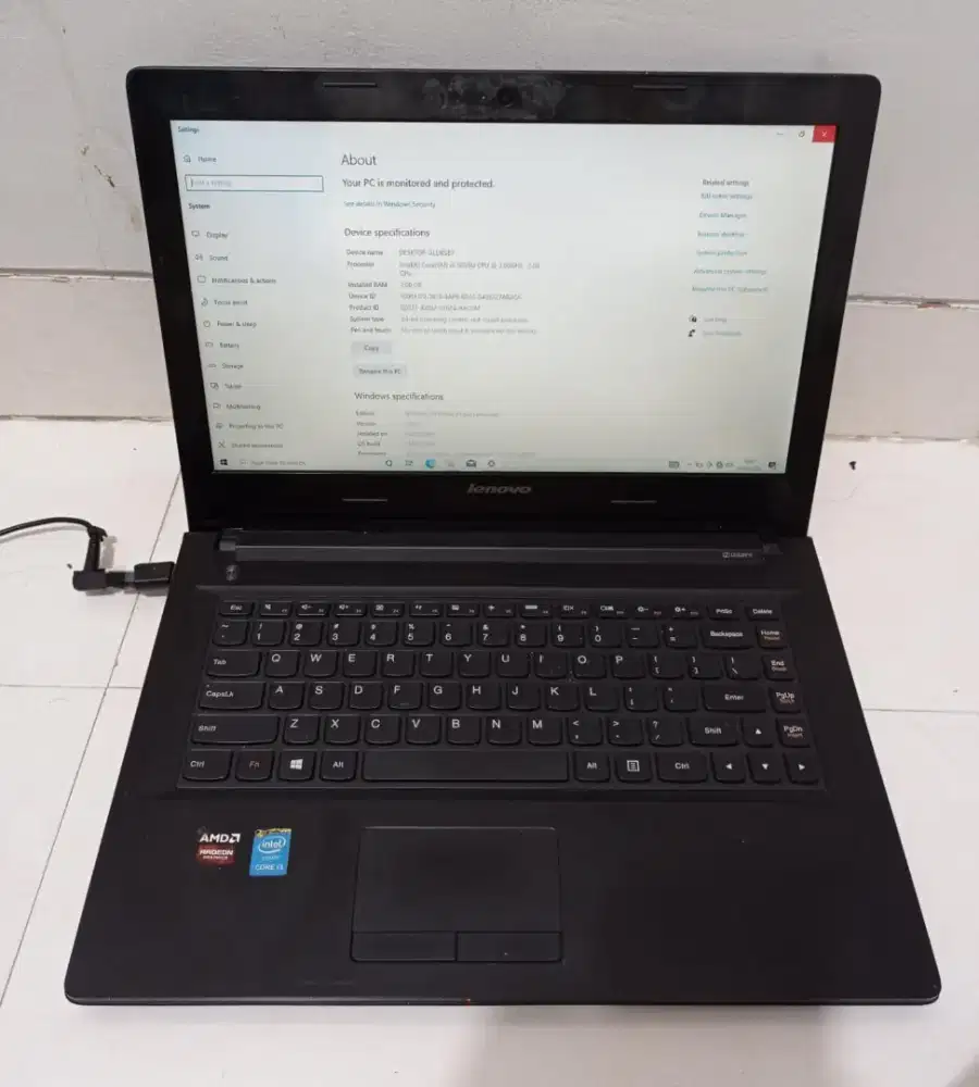 Dijual Murah Laptop Lenovo G40-80 Core i3 gen 5 Dual VGA AMD Radeon