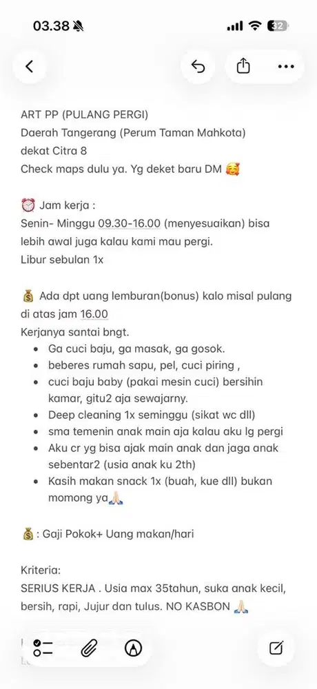 ART ASISTEN RUMAH TANGGA PULANG PERGI ART PP PEMBANTU RUMAH TANGGA