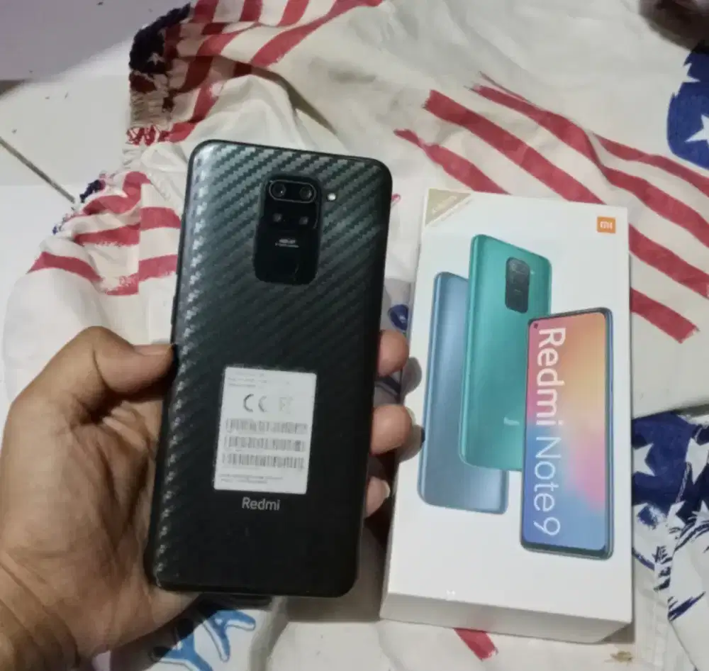 Redmi note 9 ram 4+1/64 Fullset ori!.