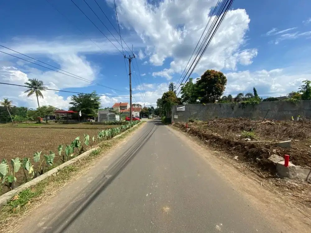 Kavling Pinggir Jalan Cocok Untuk Usaha 7 Menit Kampus IPB Free SHM