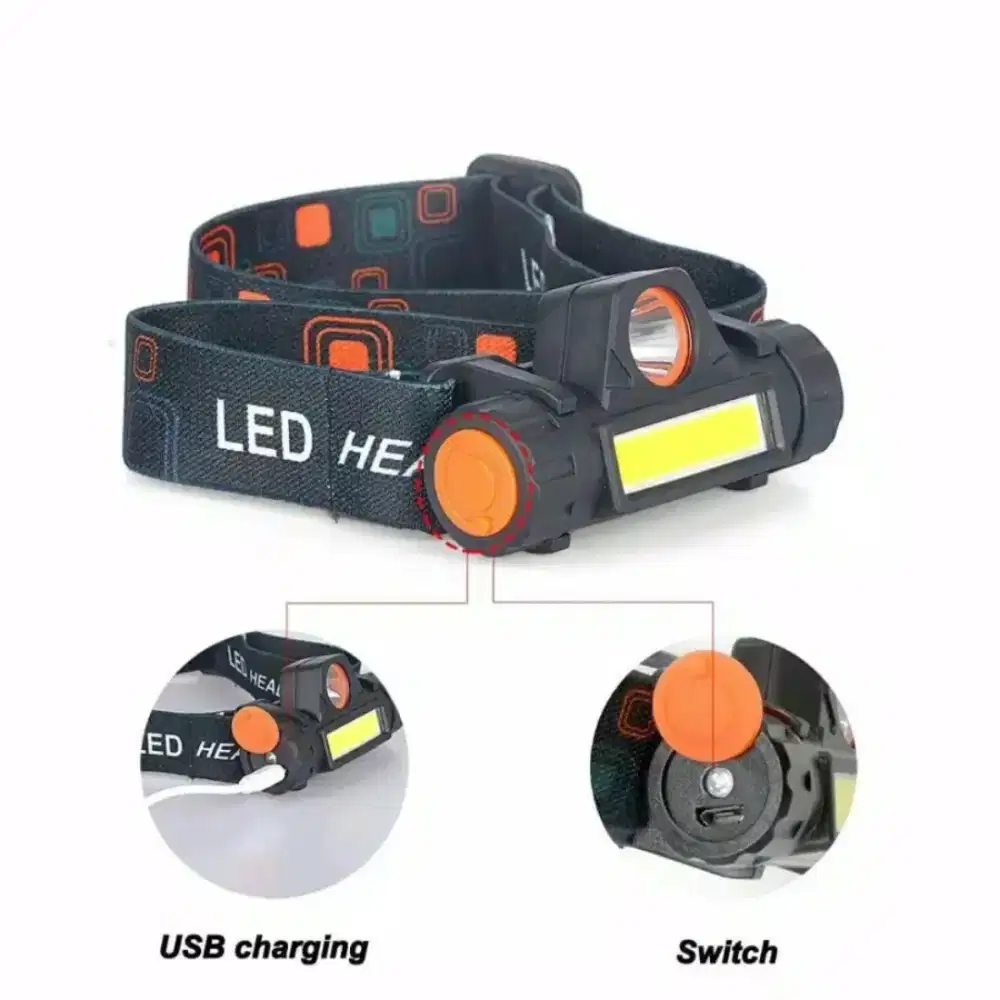 SENTER KEPALA USB CAS