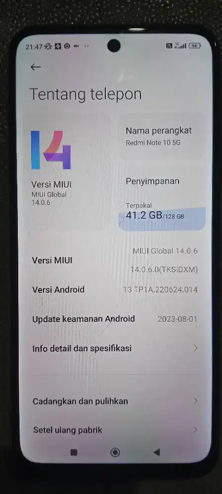 Xiaomi Redmi Note 10 5G