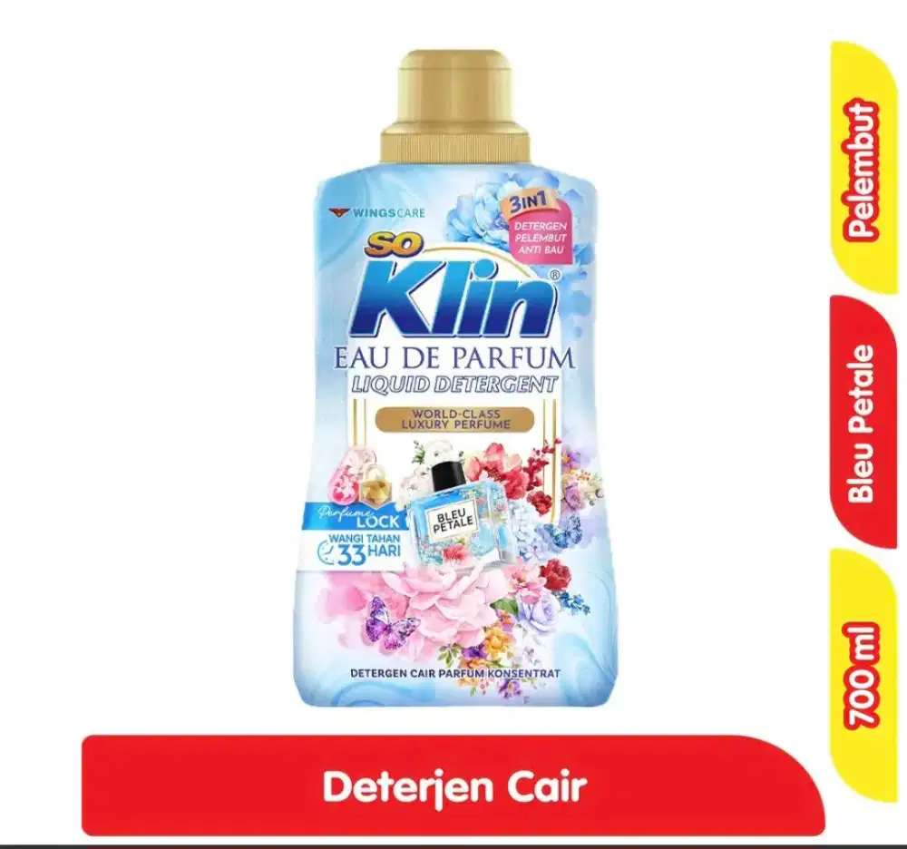 HARGA PROMO: So Klin Detergen Cair Eau de Parfum 700 ml