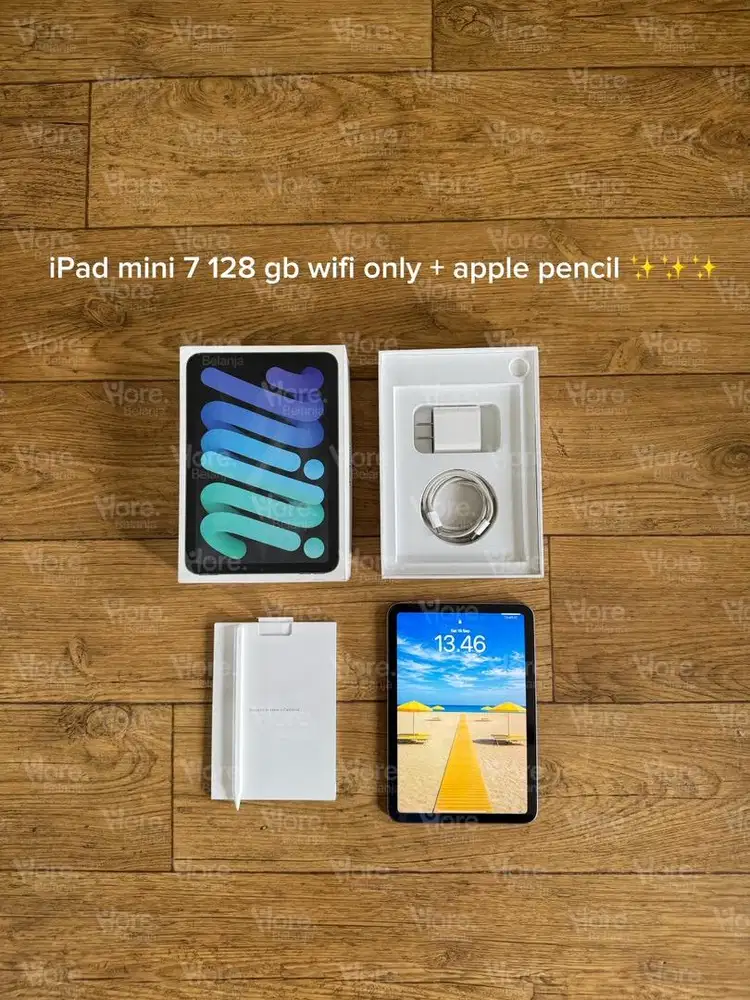 iPad Mini 7 128 gb wifi only dan apple pencil