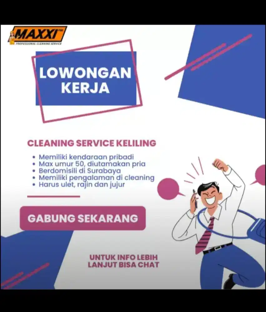 Dicari cleaning service keliling