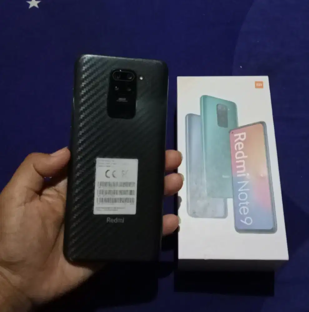 Redmi note 9 ram 4+1/64 Fullset ori!.