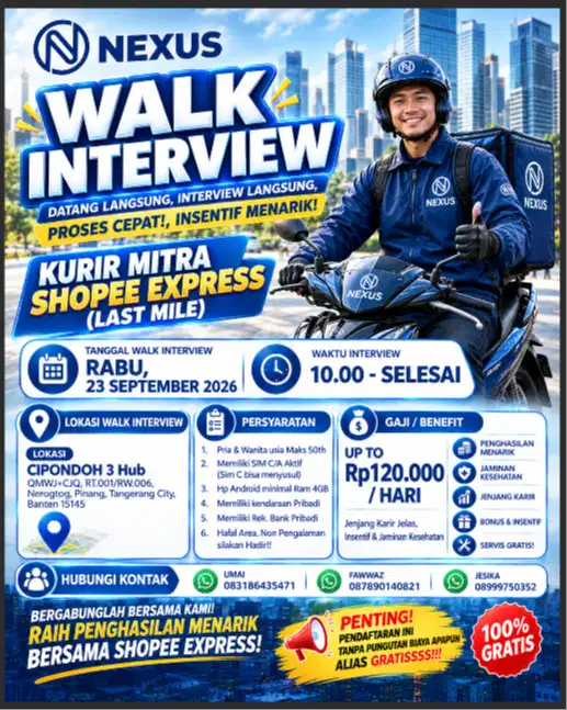 LOKER KURIR LM CIPONDOH