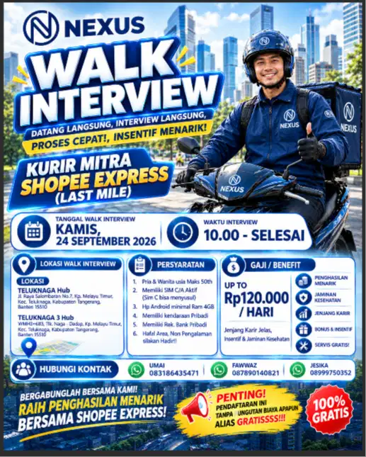 LOKER KURIR LM TELUKNAGA