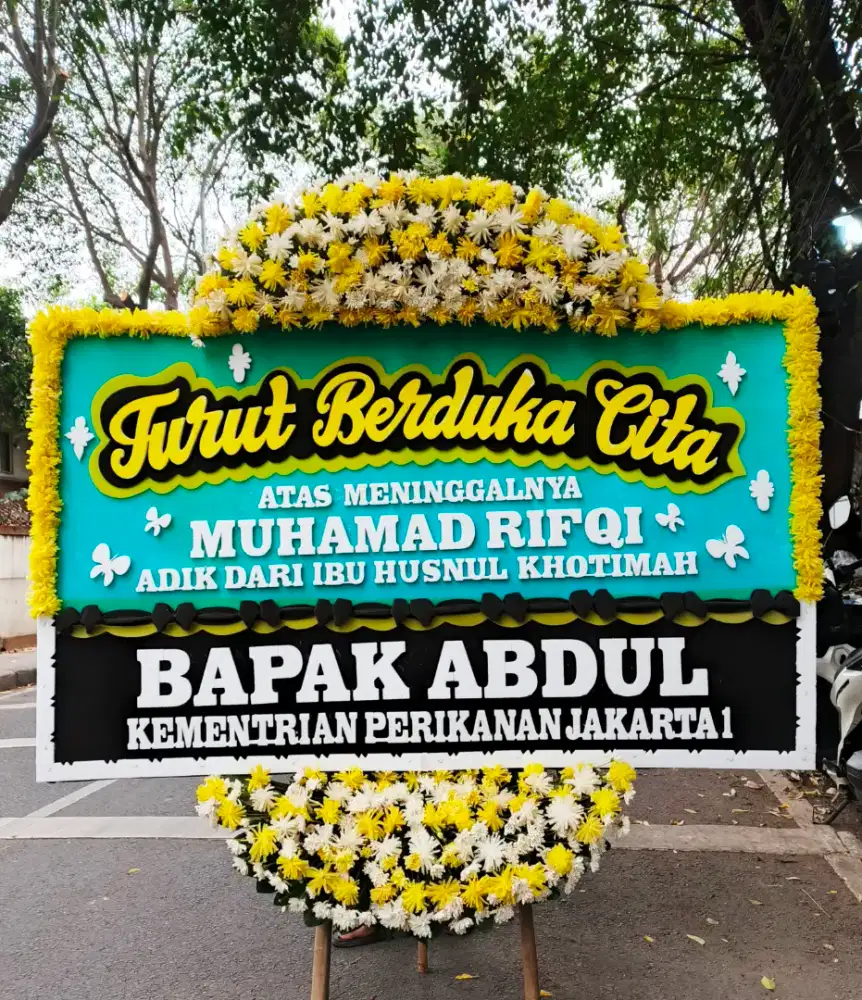 Karangan Ucapan Bunga Papan