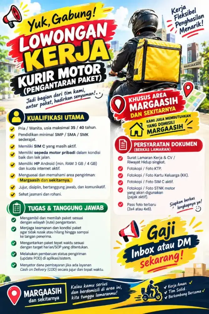 LOKER KURIR MOTOR