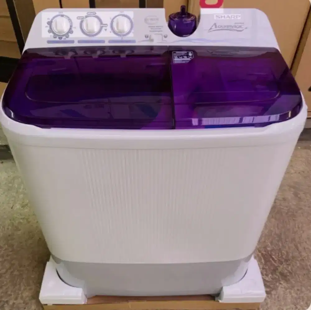 MESIN CUCI SHARP EST 85CR 8 KG 2 TABUNG NEW SUPER AQUAMAGIC