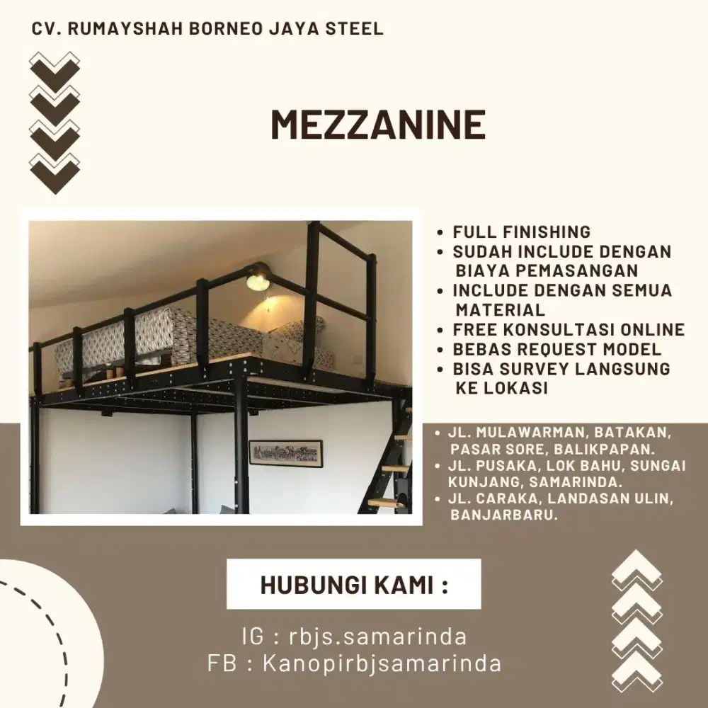 Mezzanine Besi Minimalis