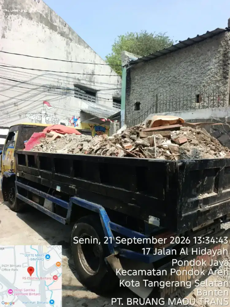 Jasa buang puing dan buang sampah proyek