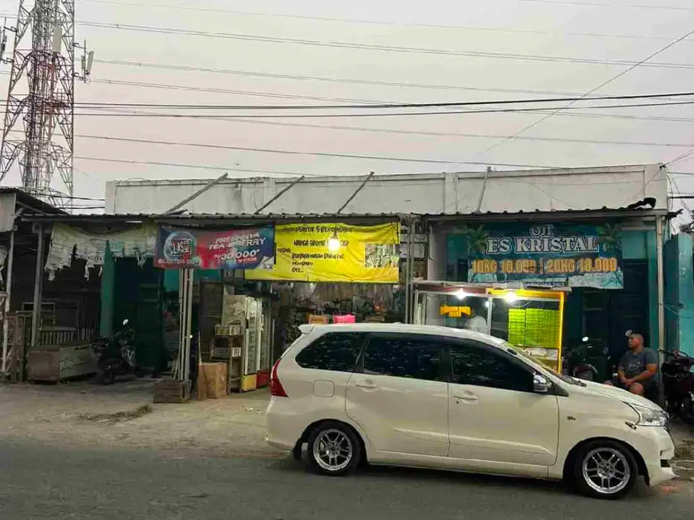jual 3 kios pinggir jalan surat SHM full yg sewa