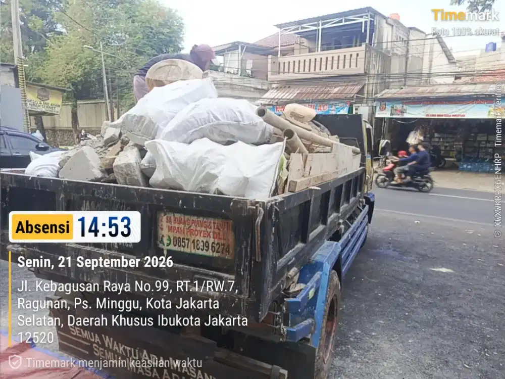 Jasa buang puing dan buang sampah