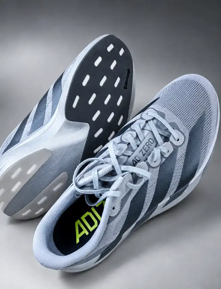 Sepatu Adidas Adizero Evo SL Silver size 43 1/3
