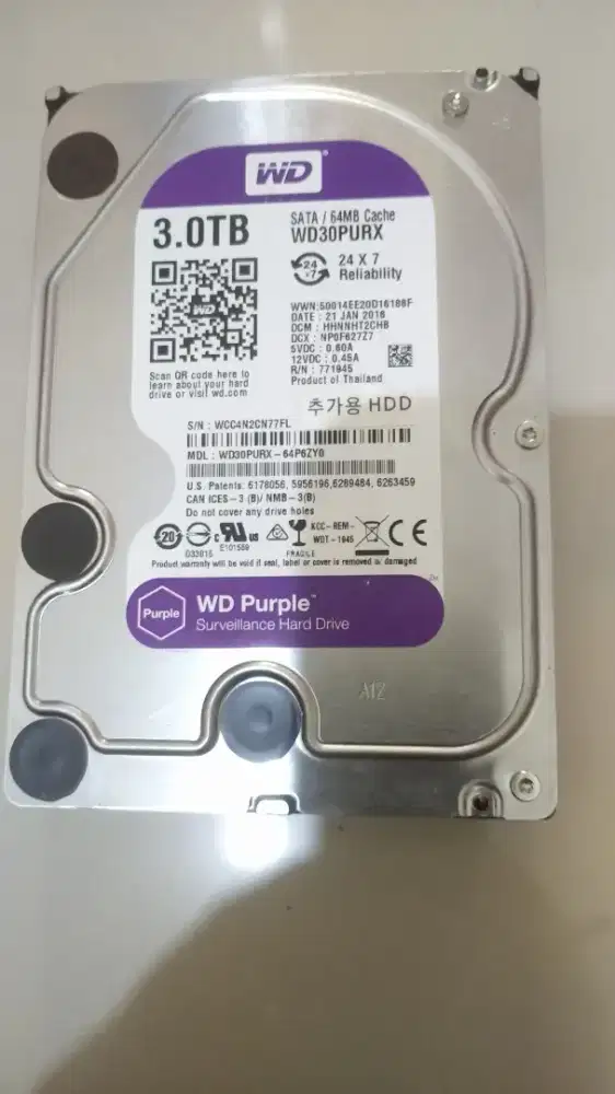 Hardisk WD 3tb cabutan