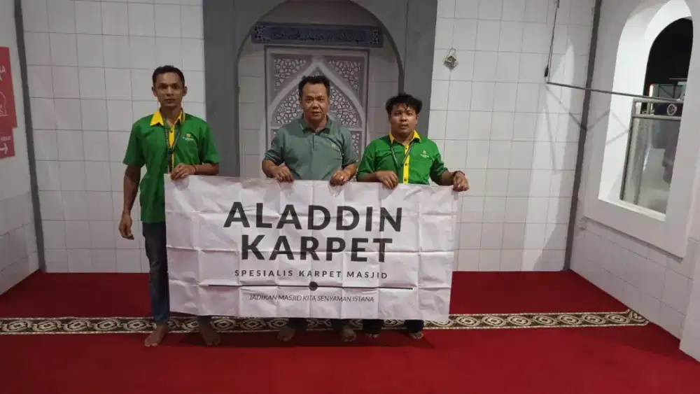Karpet Masjid Ekonomis 115cm - Aladdin Palace 5mm - Gratis Pasang