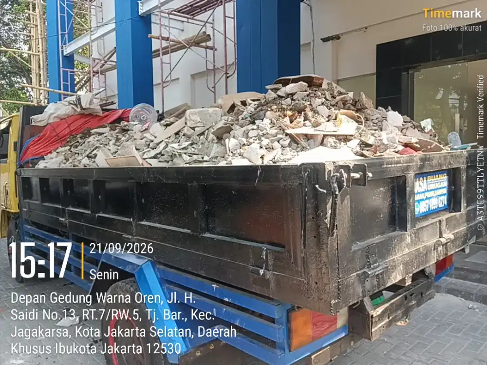 Jasa buang puing sampah