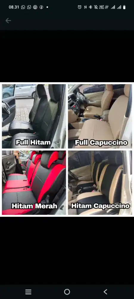 Sarung jok Mobil Avanza, Xenia, Calya, Sigra, Innova, Rush, Xpander