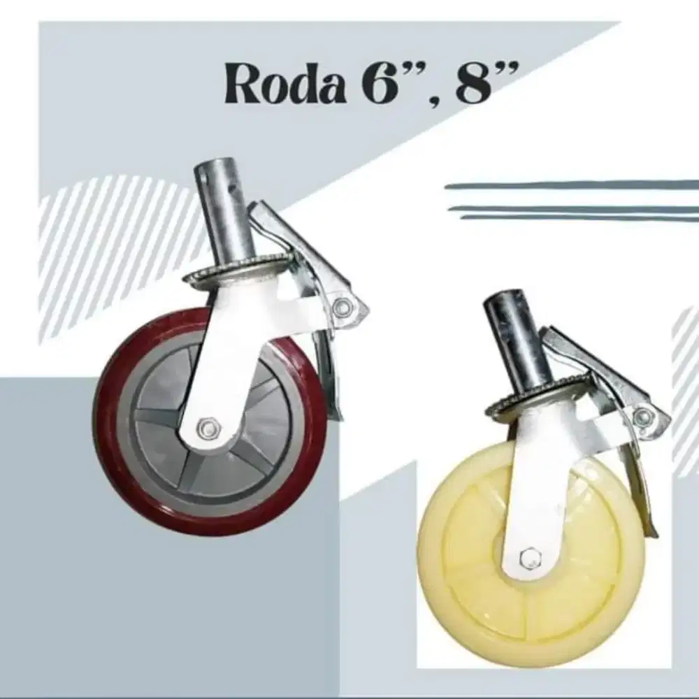 Jual roda scaffolding 6 - 8