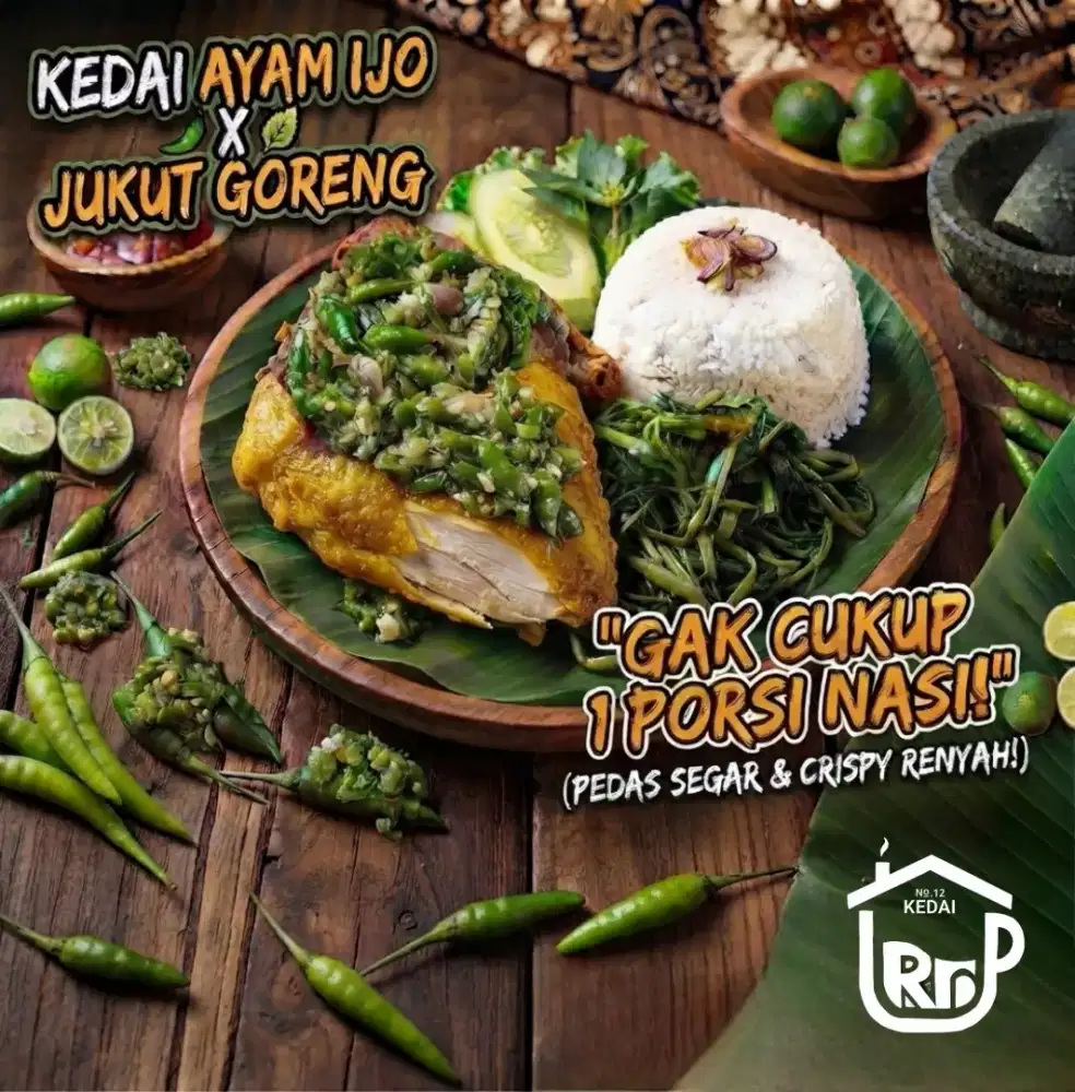 AYAM PENYET CABAI IJO