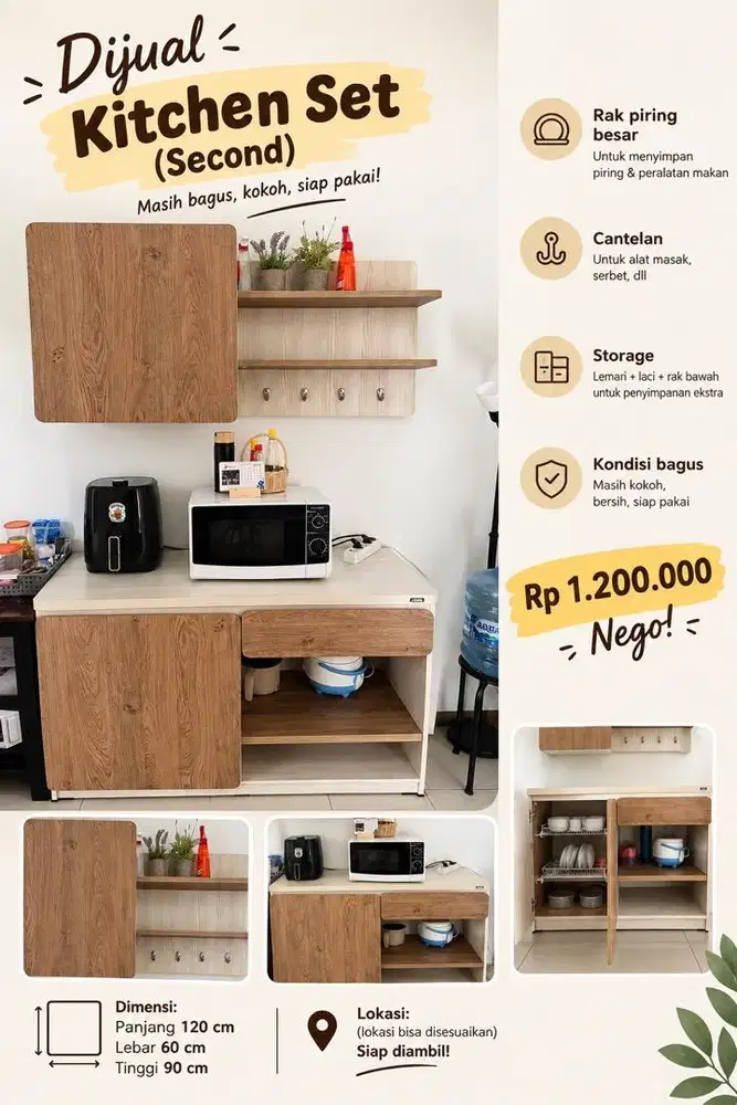 INFORMA Kitchen set (second) 2 rak besar