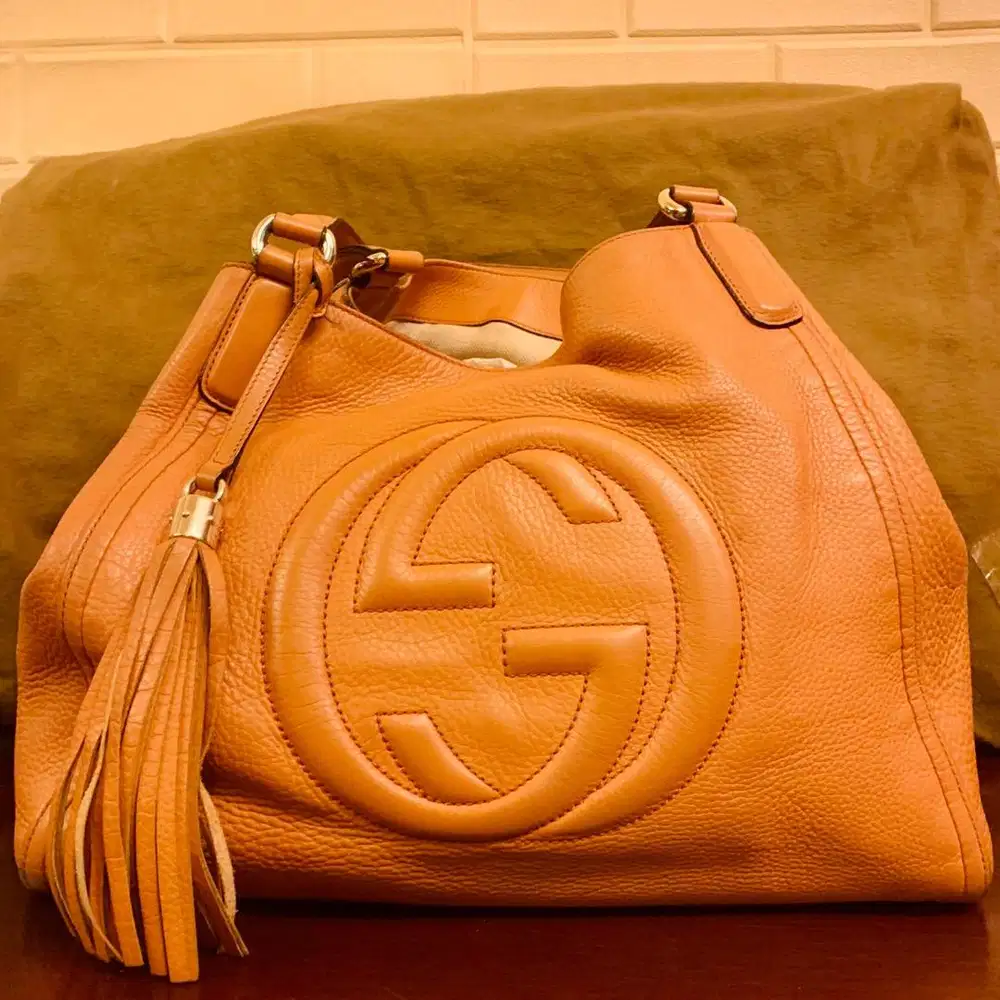Gucci Soho Shoulder Bag Calfskin Leather
