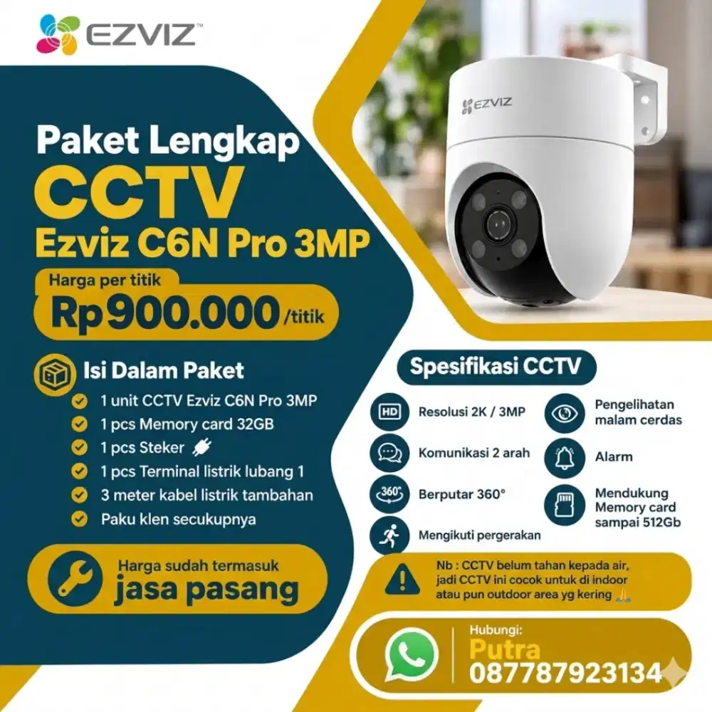 CCTV Ezviz bisa pantau online denganHp