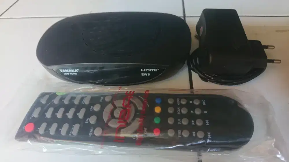 STB DVBT2 TANAKA T2 NEW SEGEL BEKAS NORMAL