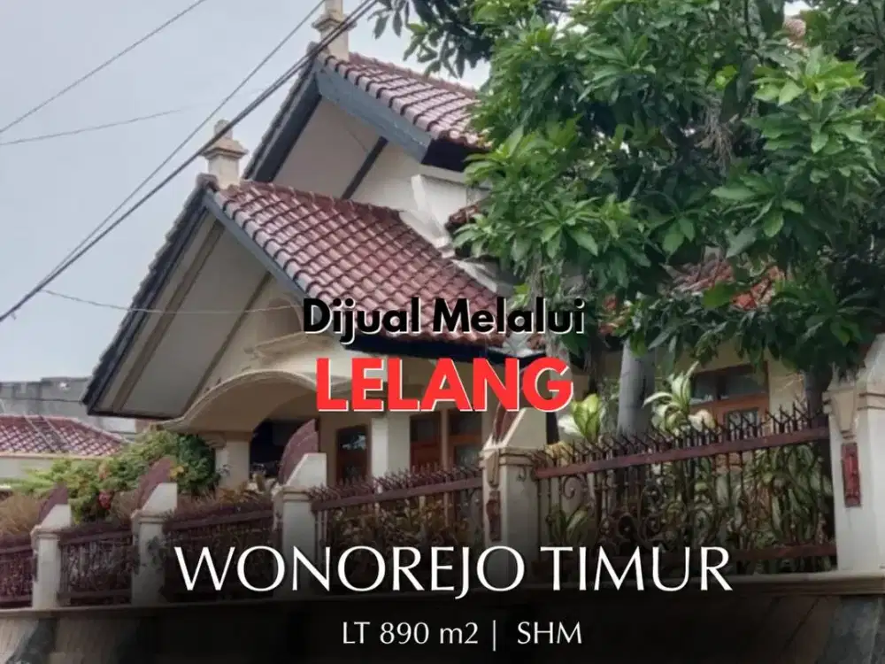 SEGERA LELANG, OKT 2026   Rumah Surabaya  Wonorejo Timur