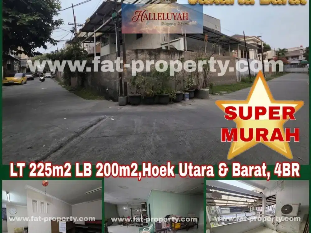 Dijual rumah komersil di Jelambar Pakuwon,Jakarta Barat depan Sekolah Negri.