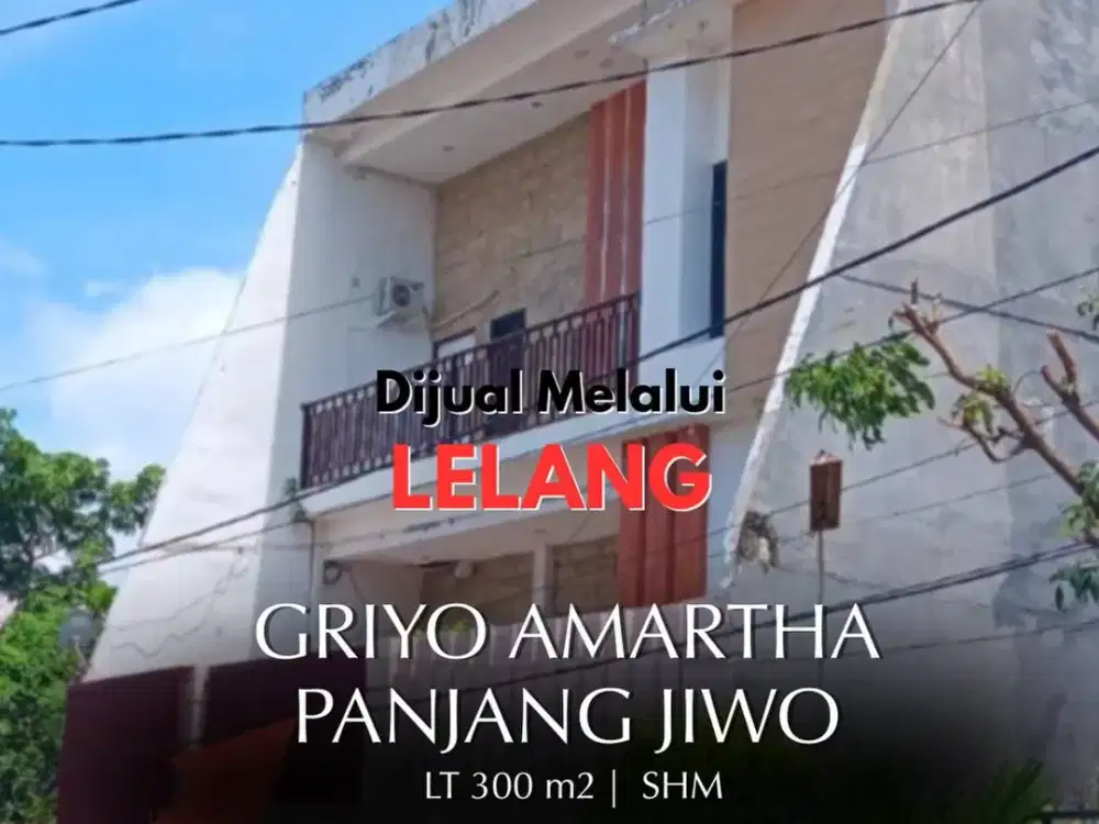 SEGERA LELANG, OKT 2026   Rumah Surabaya  Griyo Amartha, Panjang jiwo