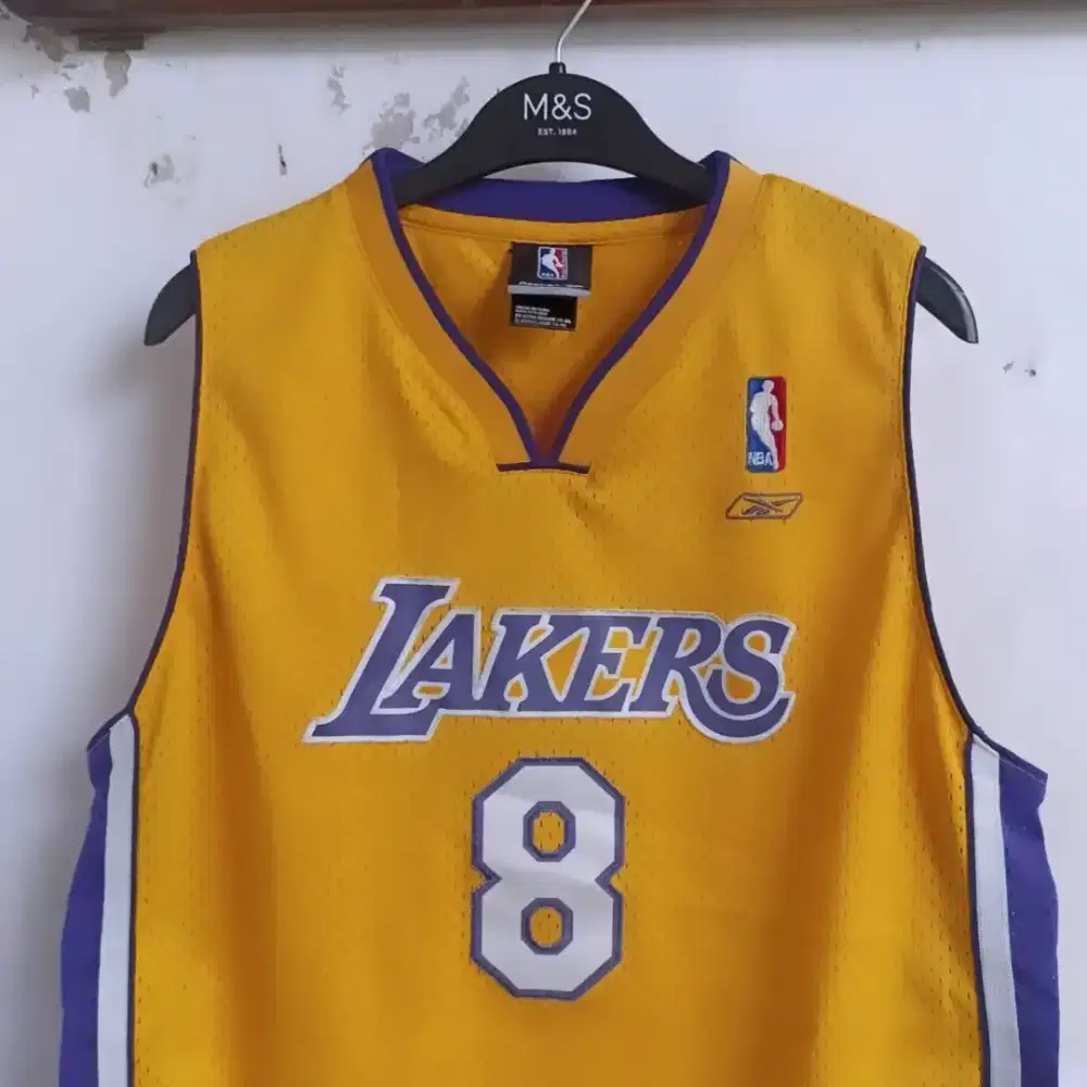 Vtg Jersey basket reeebook la Lakers bryant match issue (rare)