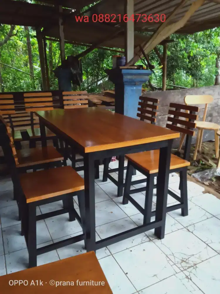 Meja kursi makan dan cafe