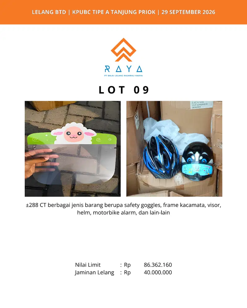 SAFETY GOGGLES, FRAME KACAMATA, VISOR, HELM DLL