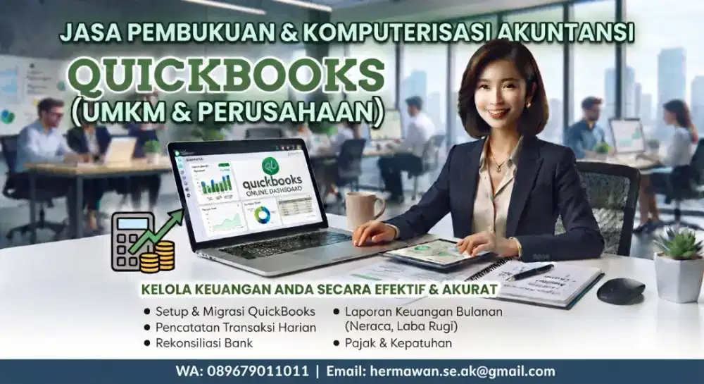 Implementasi & training software akuntansi Quickbooks enterprise 2024