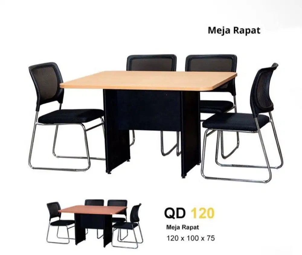 PROMO MEJA MEATING KERJA QD 120 TERMURAH SALE