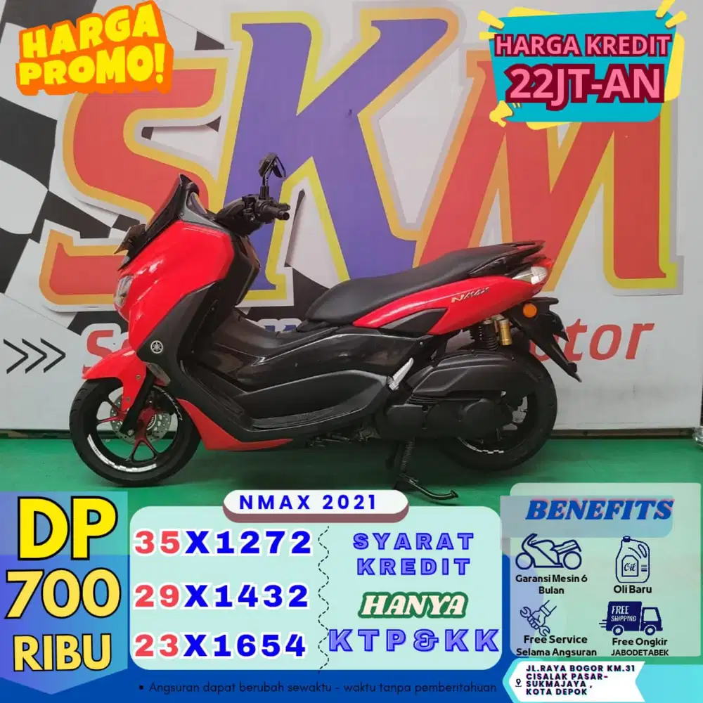 (DP 700 proses KTP&KK) NMAX 2021 cash credt