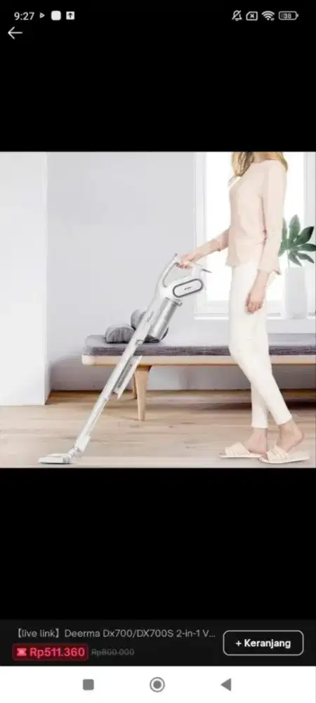DEERMA VACUUM CLEANER 2-IN-1 DX700/DX700S