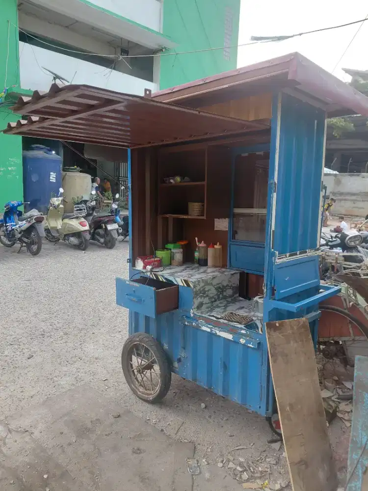 dijual gerobak bekas