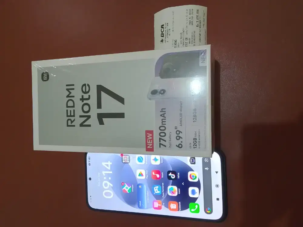 Redmi note 17 FULLSET baru pemakaian 1x