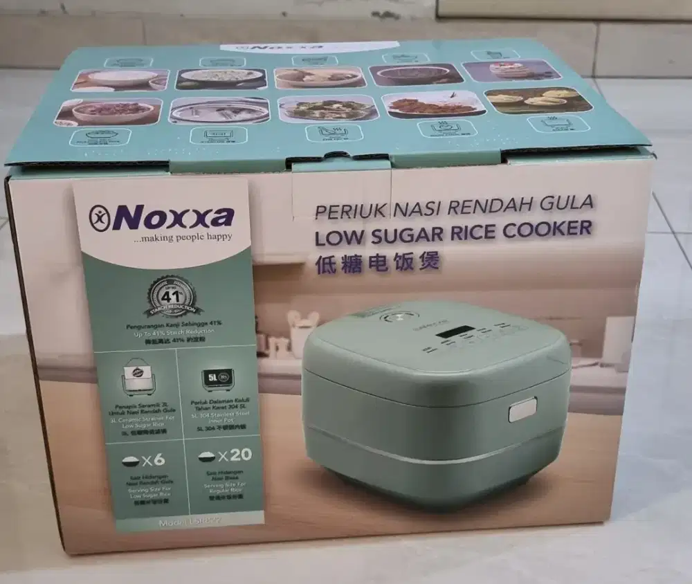 NOXXA Rice Cooker Rendah Gula 1 unit Peralatan Dapur Original by AMWAY