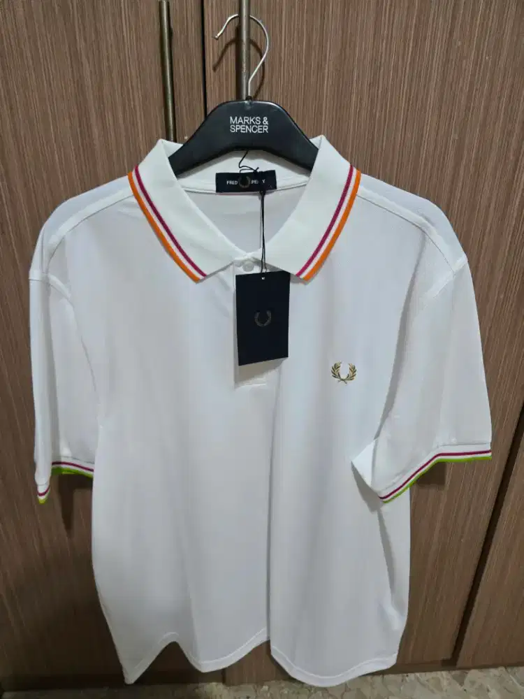 Polo Shirt golf Tennis Padel Fred Perry Sport Perform White Twin