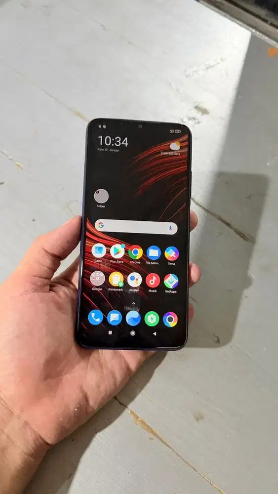 Poco M3 Blue 4/64GB Resmi Hp charger